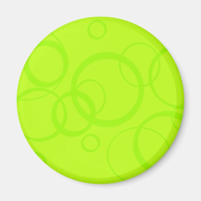 retro citrus circles magnet (Front)