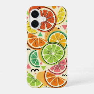 Retro Citrus Slice iPhone 16 Case