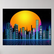 Retro City-1 Poster