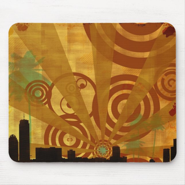 Retro City Mouse Mat (Front)