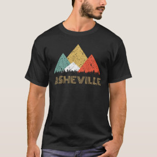 Retro City of Asheville Mountain Shirt