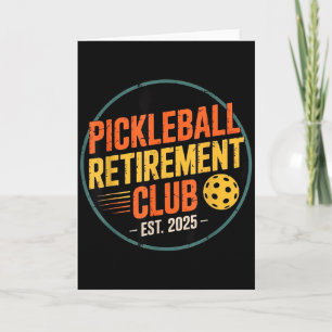 Retro Ckleball Retirement Club Apparel Retro Vinta Card