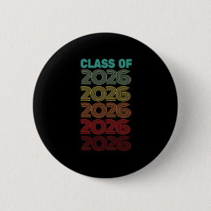 Retro Cl Of 2026 Future Graduation Hello Ninth Gra 6 Cm Round Badge