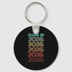 Retro Cl Of 2026 Graduation Year Almost There Seni Key Ring