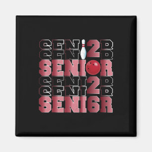 Retro Cl Of 2026 Senior Bowling Senior Night 2026  Magnet