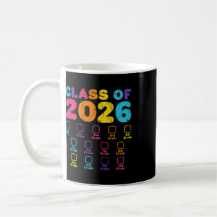Retro Cl Of 2026 Space For Grade Checkmark Graduat Coffee Mug