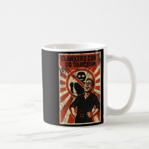 Retro Clanker Can't Do Sarcasm Funny Robot Ster Coffee Mug