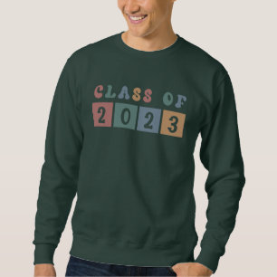Retro Class of 2023 School College graduation Gift Sweatshirt
