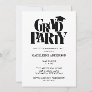 Retro Class of Congrats Graduation Photo Invitation