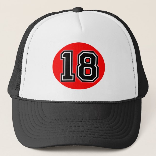 Retro Classic 18th Birthday Party Trucker Hat (Front)