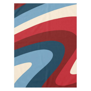 Retro classic 70s swirls  tablecloth