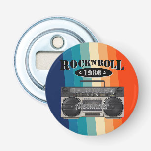 Retro classic boom box rock n roll music vintage  bottle opener