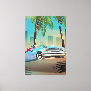 Retro Classic Car Canvas Print