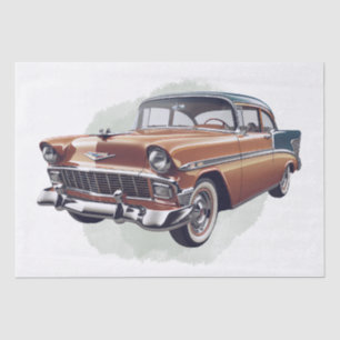 Retro Classic Car Decoupage Tissue Paper