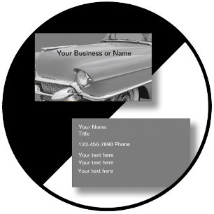 Retro Classic Car Theme Business Card