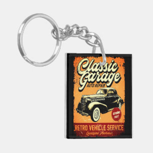 RETRO   CLASSIC GARAGE   KEYCHAIN