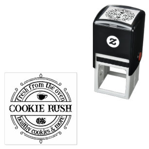 Retro Classic Logo Stamp Bake & Coffee Shop