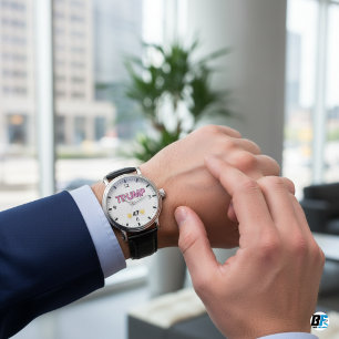 Retro Classic Minimalist Trump 47 Vintage Watch