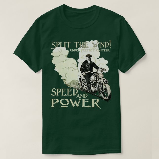 Retro Classic Motorcycles T-Shirt (Design Front)