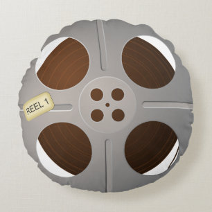 RETRO CLASSIC MOVIE REEL ROUND CUSHION