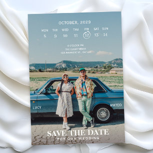 Retro classic photo  save the date