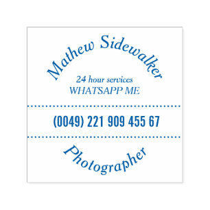 Retro Classic Square Instagram Business Line Self-inking Stamp