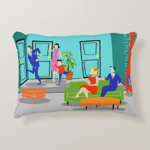 Retro Classic Television Accent Pillow