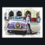 *~* Retro Classic Vintage Car Antique Man Poster<br><div class="desc">WALL ART - POSTER PRINT - CLASSIC CARS - Man leaning on car art. Watercolor Grunge style Paintings - PERSONALIZE TEXT IF DESIRED. The background is WHITE. Energetically Enhanced Digital Paintings Retro Classic Vintage Antique Car , Auto , Automobiles. * A man is enjoying the day with his classic convertible....</div>