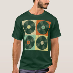 Retro Classic Vinyl Records - Music Lover Record S T-Shirt
