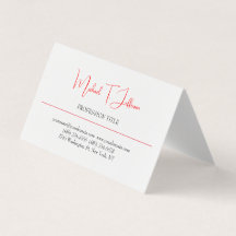 Retro Classical Elegant Plain Simple Red White