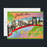 Retro Clearwater Florida Postcard<br><div class="desc">A retro postcard for Clearwater, Florida repurposed!</div>