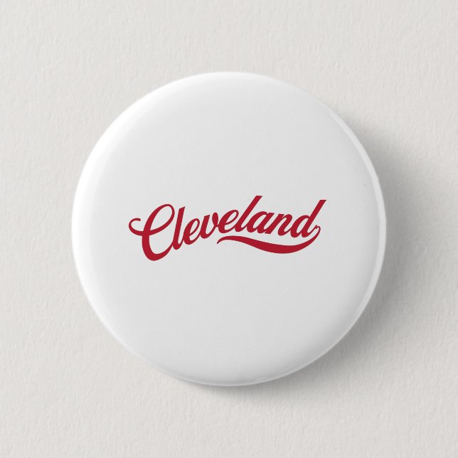 Retro Cleveland 6 Cm Round Badge (Front)