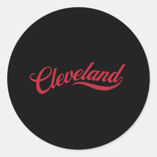 Retro Cleveland Classic Round Sticker