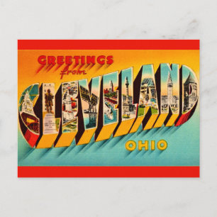 Retro Cleveland Ohio Postcard