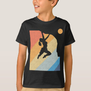 Retro Climber Girl Mountains Mountaineer Woman T-Shirt