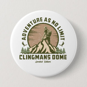 Retro Clingmans Dome Hike Sunset T-Shirt 7.5 Cm Round Badge