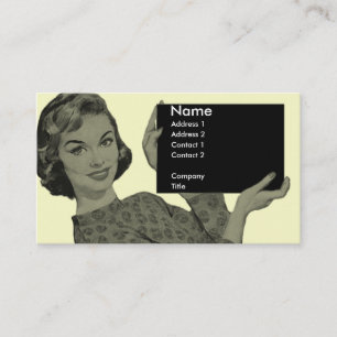 Retro Clipboard Business Card