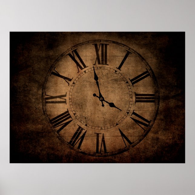 Retro clock poster (Front)