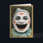 Retro Clown Birthday Card<br><div class="desc">Custom restored,  high quality vintage clown image.</div>