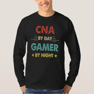 Retro Cna By Day Gamer By Night T-Shirt