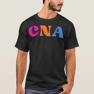 Retro CNA Nurse Assistant with stethoscope black t T-Shirt