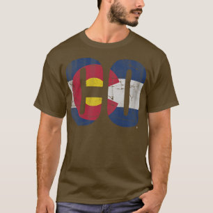 Retro CO Colorado Flag T-Shirt
