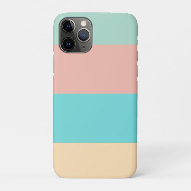 Retro Coastal Stripes Case-Mate iPhone Case (Back)