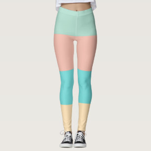Retro Coastal Stripes Leggings