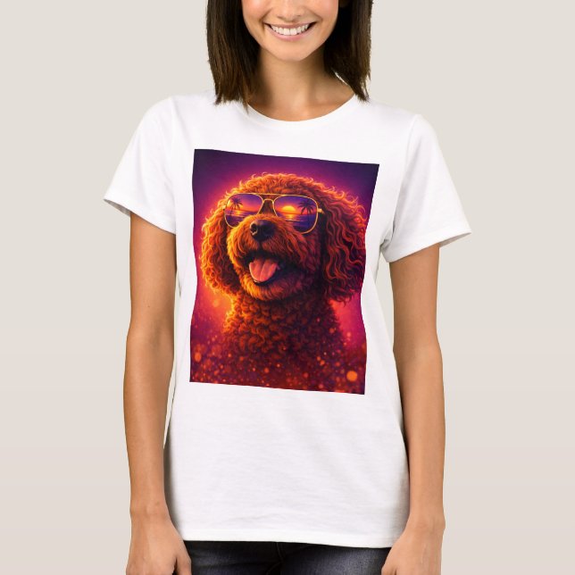 Retro Cockapoo T Shirt Aesthetic (Front)
