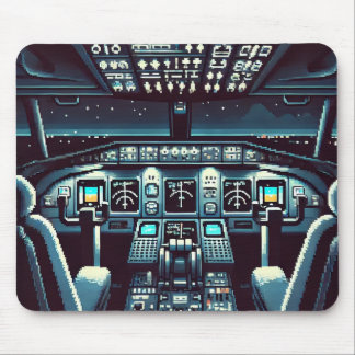 Retro Cockpit Mousepad (Dark)