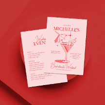 Retro Cocktail Bachelorette Weekend Itinerary