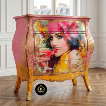 Retro Cocktail Glam Furniture Decoupage
