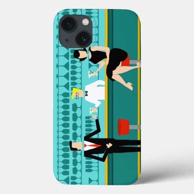 Retro Cocktail Lounge iPhone 6 Case (Back)