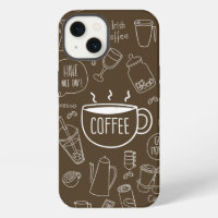 Retro Coffee Cup Pattern Mug – Perfect for Barista